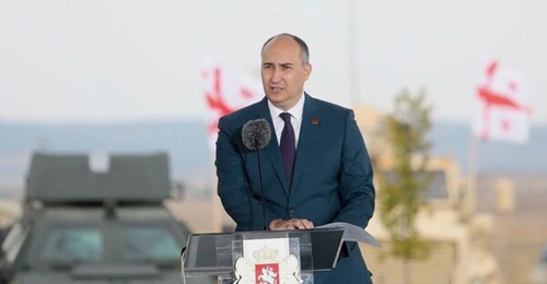 Georgian Minister of Defence Juansher Burchuladze at the presentation of the Action Plan of the Georgian Defence Forces 2020-30 on 22 July.