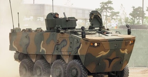 Hyundai Rotem has secured a contract to start building command post vehicles for the South Korean military. The new platform is based on the company's K808 wheeled armoured vehicle (pictured above), which is operated by the Republic of Korea Army.