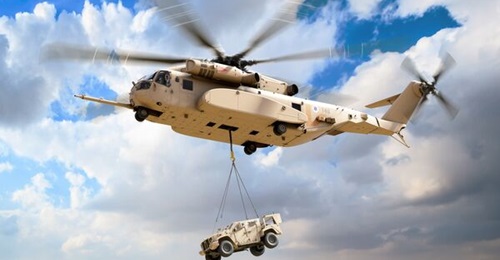 The CH-53K to be fielded by Israel will be an 'exportable variant' fitted with newly developed avionics, communication gear, and sensor systems.