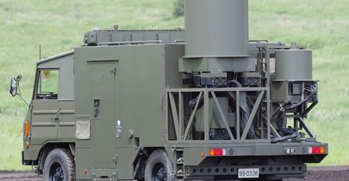 The JGSDF's EW units are equipped with the truck-mounted network electronic warfare system (pictured above) that enables collection, analysis, and jamming of the enemy's radio waves.