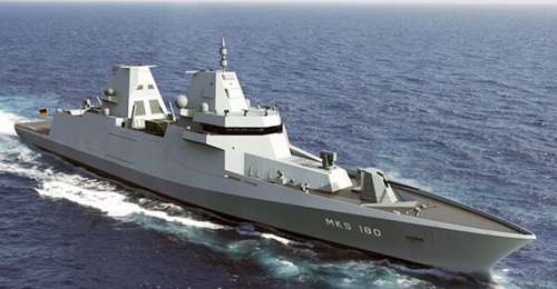 Thales delivers updates on the subcontractors and sensors selected for the German F125 frigate programme. Pictured is a Damen Naval concept design of the German F126 frigates.