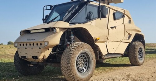 Plasan's Wilder has been developed to offer mobility and survivability. It is seen here fitted with Rafael's Samson Mini RWS.