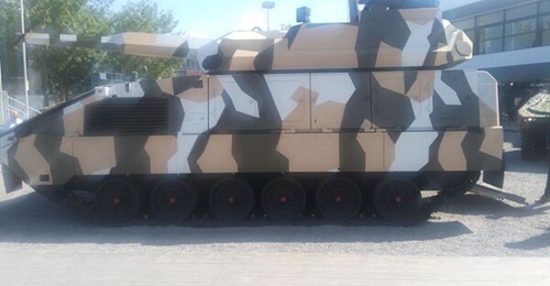 KMW displayed a tracked version of the Boxer armoured vehicle at Eurosatory 2022.