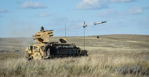 A Stormer HVM fires a Starstreak missile during an exercise in Canada in 2014.