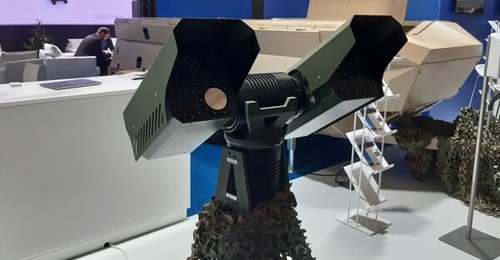 Marduk's Shark gimbal fitted with a range of cameras for surveillance and tracking.
