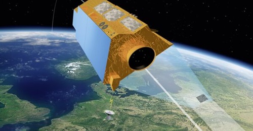 An artistic impression of Airbus SARah-1 satellite. The platform weighs approximately 4,000 kg and was launched onboard SpaceX Falcon 9 rocket on 18 June.