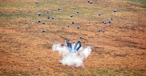 Shown here is a US Army Standoff Activated Volcano Obstacle mock-up during Saber Junction 2017 in Germany. On 21 June 2022 the US announced it would revert back to an Obama-era policy restricting the use of anti-personnel landmines to the Korean Penins...