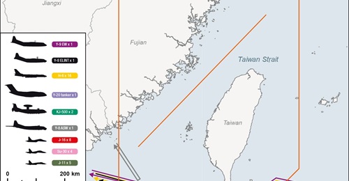 A large and varied force of Chinese military aircraft conducted an area denial and anti-carrier drill in Taiwan's air defense identification zone (ADIZ) and in the Philippine Sea on 21 June 2022.