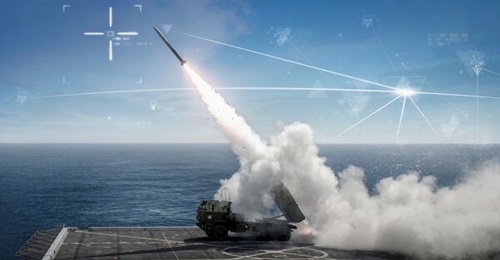 An artist's rendering of BAE Systems' Military GPS User Equipment (MGUE) Increment 1 Common GPS Module (CGM) for precision weaponry.