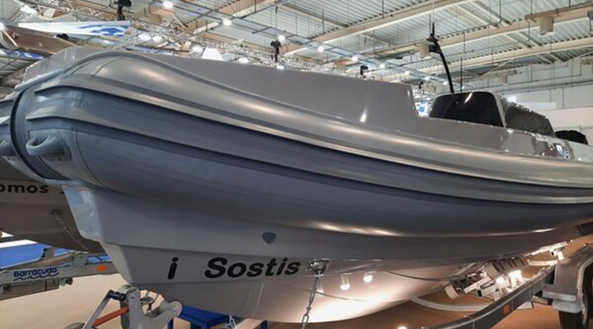 Barracuda 747 Multi-Mission USV shown at DEFEA 2021.