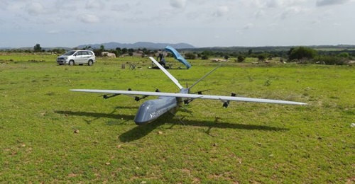 The SPOT V3 VTOL UAV (pictured above) during the initial test flights.