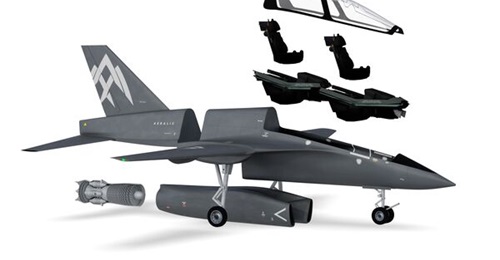 An illustrative representation of the modular nature of the Aeralis aircraft.