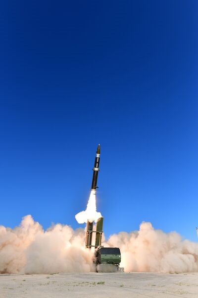 DARPA and Lockheed Martin conduct the first flight test of the OpFires hypersonic weapon at White Sands Missile Range in New Mexico.