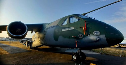 Displayed at the Farnborough Airshow, the Embraer KC-390 will now be marketed in the Middle East region by BAE Systems, with a particular emphasis on Saudi Arabia.