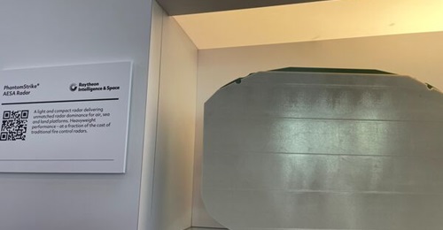 Raytheon PhantomStrike medium array displayed at the Farnborough International Airshow 2022.