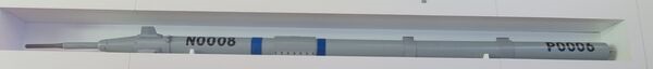 The P6 CTS TCTS II pod displayed at the Farnborough International Airshow 2022.
