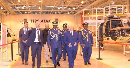 Air Marshal Oladayo Amao, chief of the air staff, Nigerian Air Force, visiting Turkish Aerospace.
