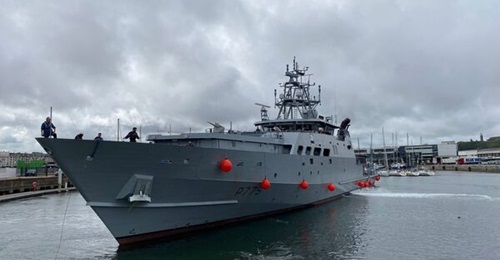 The French Navy's first new POM,
        
         (P 779), departs for its first sea trials on 26 July.