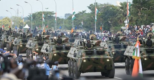 The Ivorian army's cavalry contingent unveiled its WZ551 armoured vehicles during the 62nd anniversary parade in Yamoussoukro on 7 August.