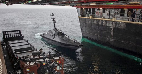 The Royal Navy is using autonomous vehicles as part of its drive to reduce fuel consumption.