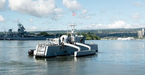 The US Navy incorporated its 
        
        medium unmanned surface vessel into the 'Rim of the Pacific 2022' exercise.