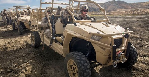 The MRZR-D4 (pictured here), a four-seater turbocharged vehicle intended for special forces operations.