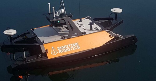 The Otter Pro USV delivered to Project Hecla was developed by Maritime Robotics in Norway, and supplied through UK-based RS Aqua.