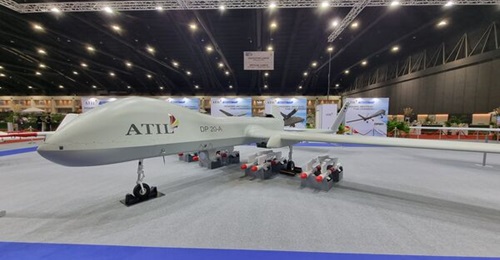A prototype of the DP-20/A with armament is on display at the Defense & Security 2022 show in Bangkok.