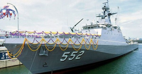 Bangkok Dock is proposing a modified version of the 90 m Krabi-class OPV for the Royal Thai Navy. The company has built two Krabi-class vessels for the RTN, with the second vessel, HTMS
        
        , pictured above at its launch.