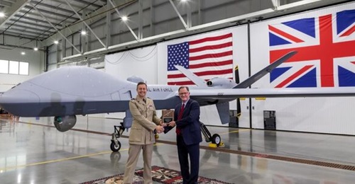 Air Vice-Marshal Simon Ellard, director, Combat Air at Defence Equipment and Support (DE&S), formally received the first of 16 Protector RG1 UAVs from General Atomics upon completion of the acceptance test procedures in late August.