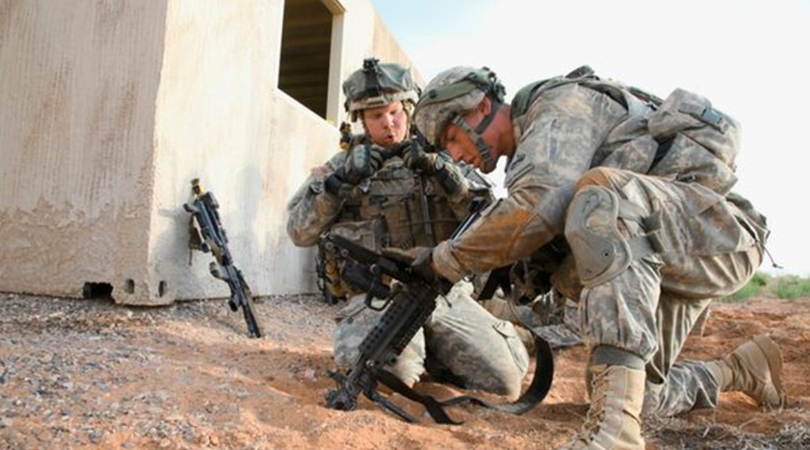 US Army soldiers conduct ground operations during field exercises for the Integrated Tactical Network.