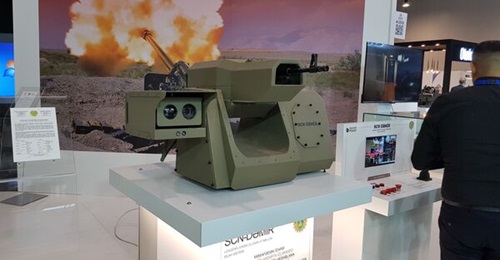The SCN-Demir ROWS was displayed for the first time at ADEX 2022. It has an optical suite mounted on the right, a single machine gun in the centre, and an ammunition stowage box on the left.