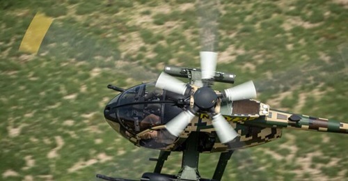 MD Helicopters makes the MD 530F light attack scout helicopter.