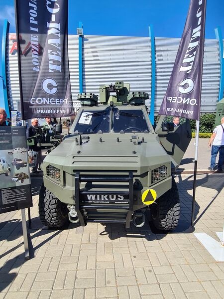 Concept displayed the 4×4 Wirus SOF vehicle at MSPO 2022.