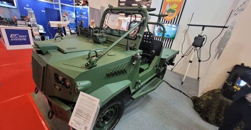 The new Taero optionally unmanned ground vehicle was unveiled at MSPO 2022.