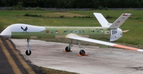 The Elang Hitam UAV seen here just before its first flight attempt. The programme has since been diverted for civil applications.