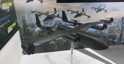 KAI's UAM for military applications (pictured above) at the DX Korea 2022 show in Goyang.