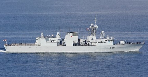 A file image of HMCS 
        
        , which made a port call in Cambodia in September 2022, marking the Royal Canadian Navy's first visit to the country.