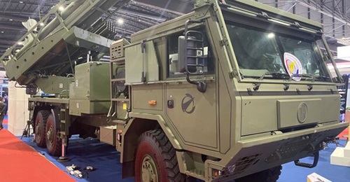Thailand's D11A, the prototype of which is pictured above, is a local version of Elbit Systems' multicalibre Precise and Universal Launching System (PULS).