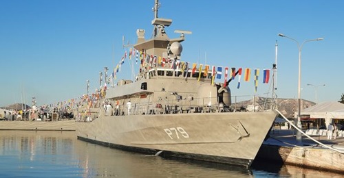 The Hellenic Navy commissioned its seventh and final Roussen-class (Super Vita) FAC-M, HS 
        
        , on 29 September.