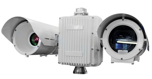 The Jaegar Searcher 300 mm cooled MWIR thermal zoom lens camera.