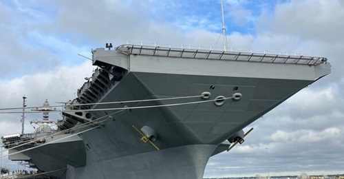 Aircraft carrier USS 
        
         departed Norfolk, Virginia, on 4 October for its first official deployment.