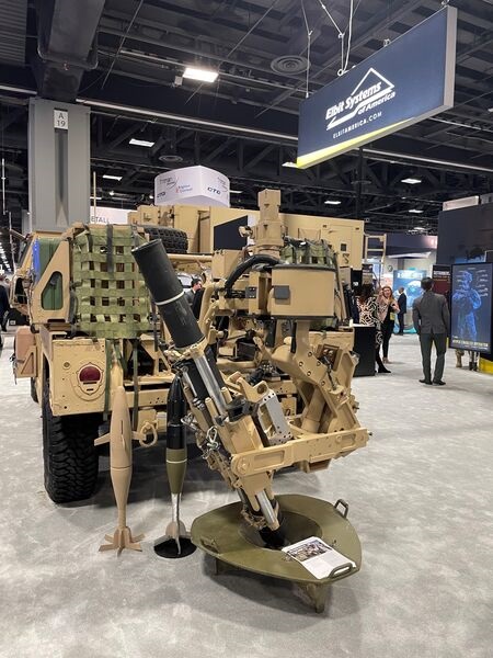 The Sling mobile mortar system of Elbit Systems.
