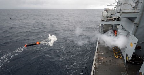 SEA will undertake an electronics refresh for both the MTLS (pictured during a Sting Ray firing test) and the NATO Sea Gnat/Outfit DLH decoy launch system.