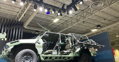 Shown here is the ISV outfitted with kit for US Army Rangers at AUSA 2022.
