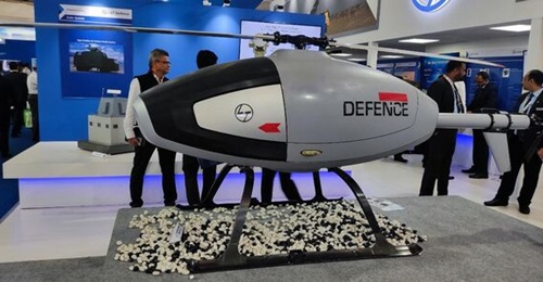 L&T's rotary-wing VTOL UAV (pictured above) has been developed to conduct surveillance and logistics operations.
