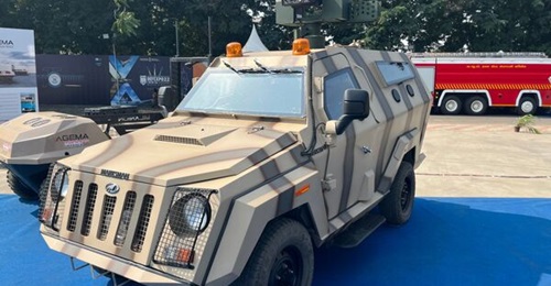 Mahindra's new Light Specialist Vehicle was unveiled at Defexpo 2022.
