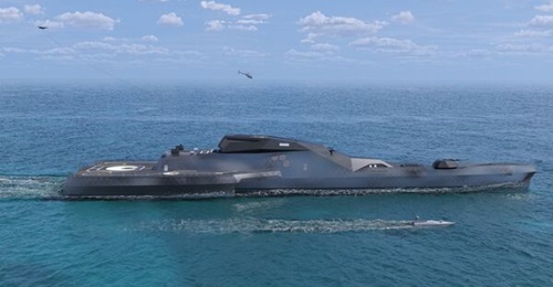 Naval Group's Blue Shark environmentally responsible surface combatant design was presented at Euronaval 2022.