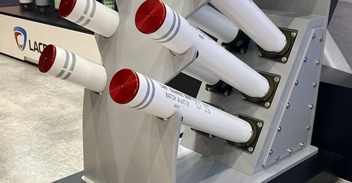 SEAMOSC launcher sets configured for either six (pictured) or nine munitions are being proposed by Lacroix Defense.