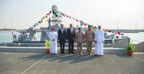 The Royal Saudi Naval Forces received its first Couach FPB 2200 patrol boats at the Jeddah naval base on 25 October.